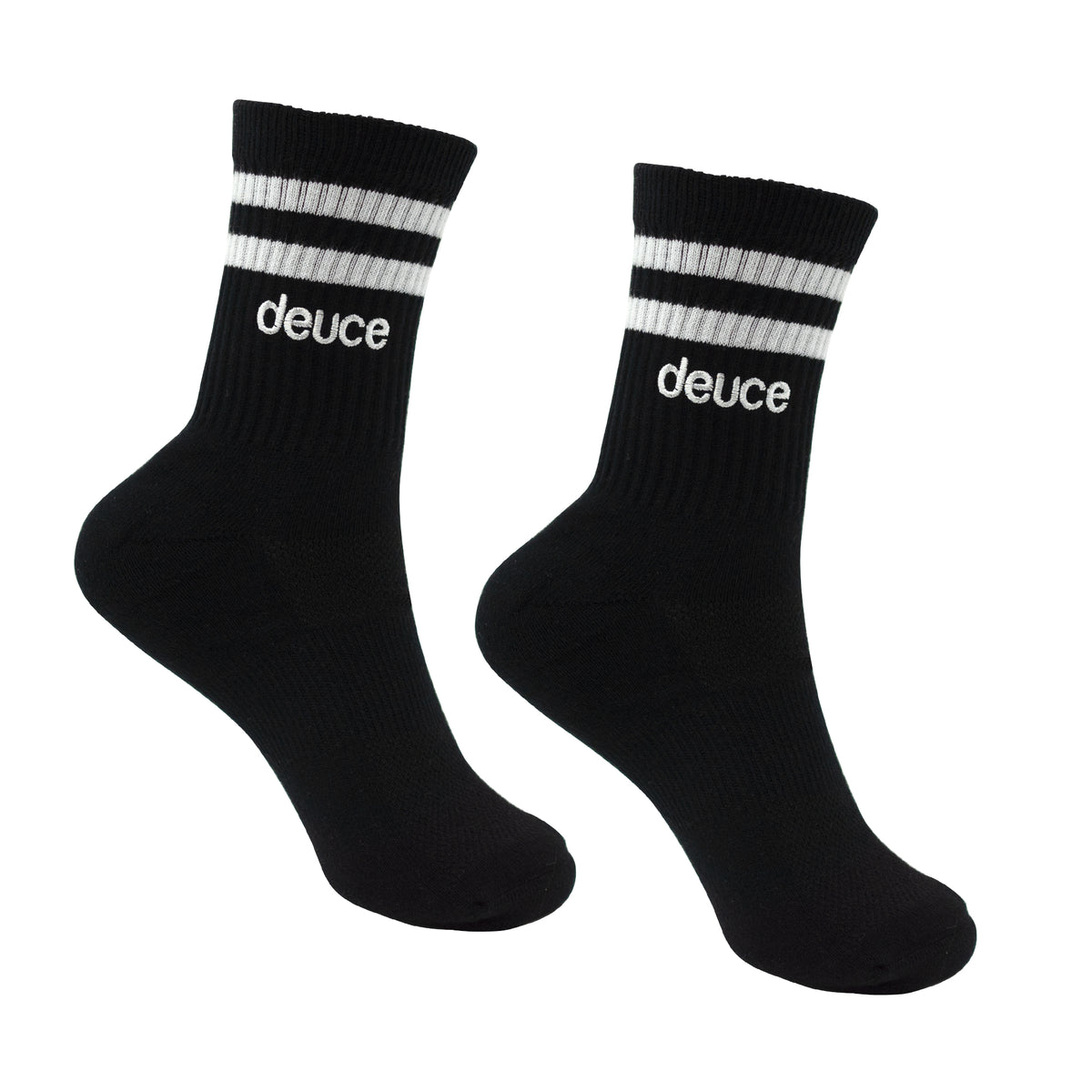 Deuce Mid Stripe Socks | Black – Deuce Brand