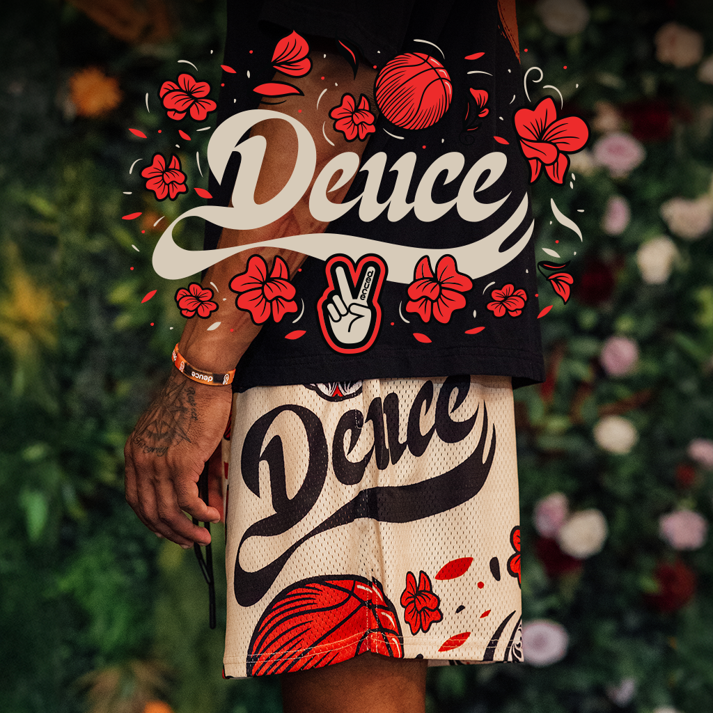 Deuce "Day of the Dead" Mesh Shorts