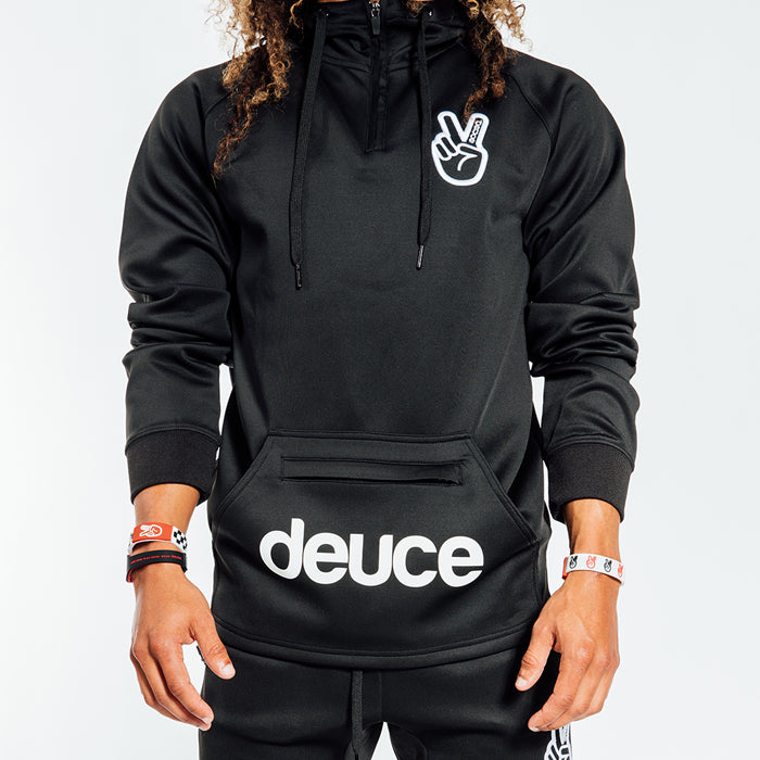 Deuce Brand NBA Basketball Athletic Hoodie zipper and kangeroo pouch