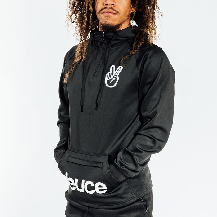 Deuce Brand NBA Basketball Athletic Hoodie zipper and kangeroo pouch