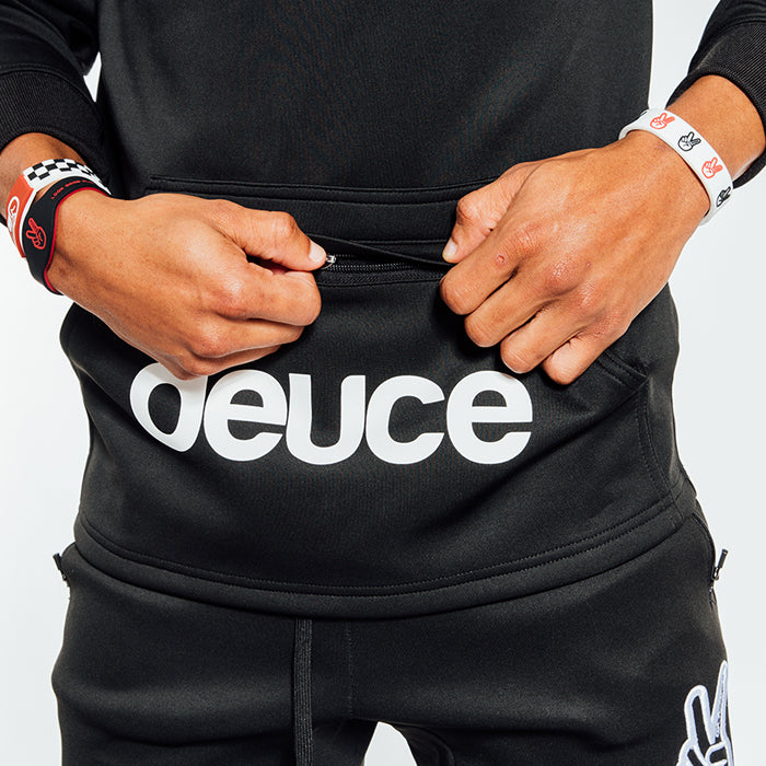 Deuce Brand NBA Basketball Athletic Hoodie zipper and kangeroo pouch