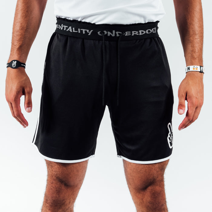 Deuce Basketball Shorts Waistband Flip | Black/White