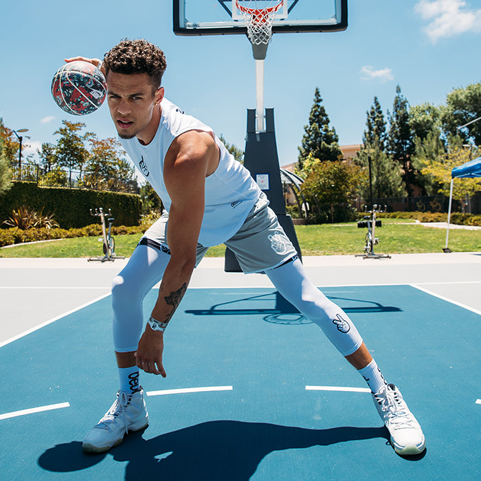 Summer Sale: 20% Off Select Styles White Basketball Tights & Leggings.